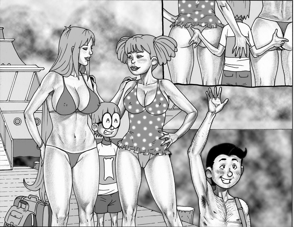 Порно Комиксы Инцест На Пляже