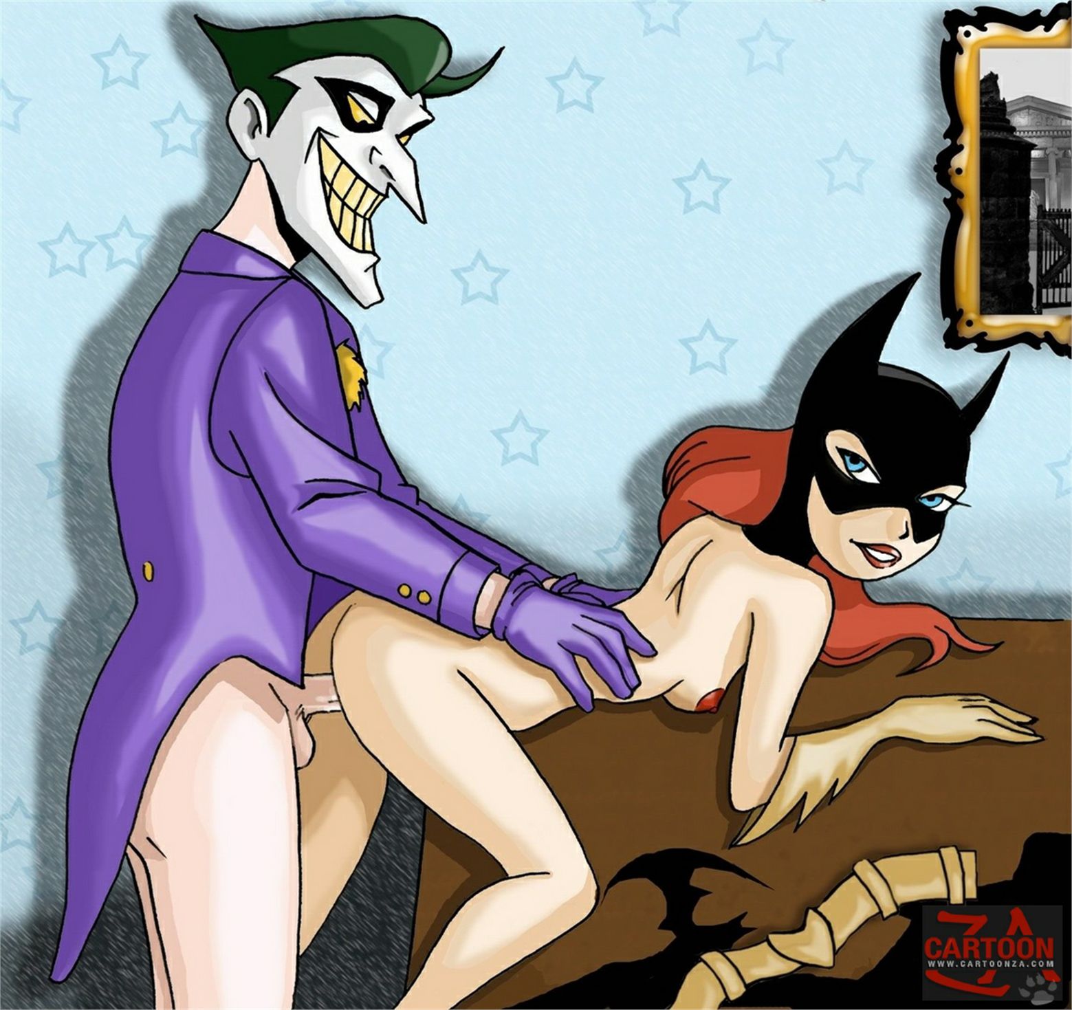 Naked batman having sex