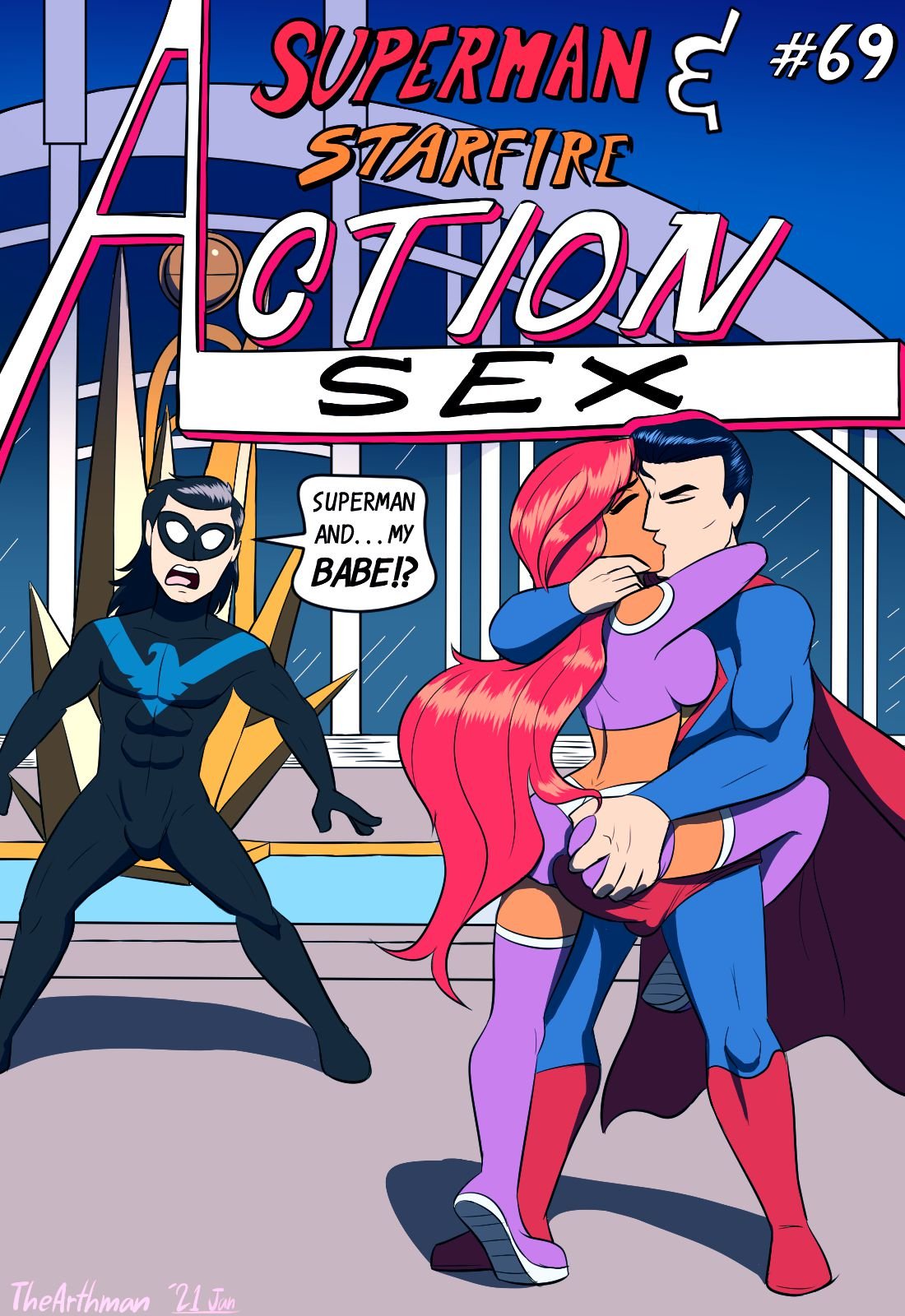1100px x 1600px - Action Sex (Justice League) [The Arthman] Porn Comic - AllPornComic