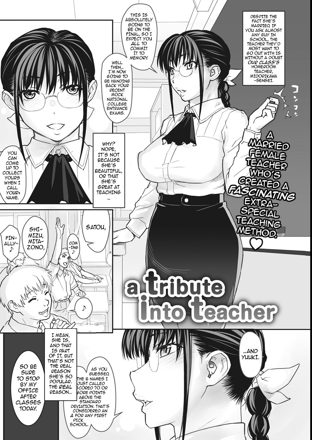 3d Lesbian Teacher Comics - A Tribute Into Teacher [Kiriyama Taichi] Porn Comic - AllPornComic