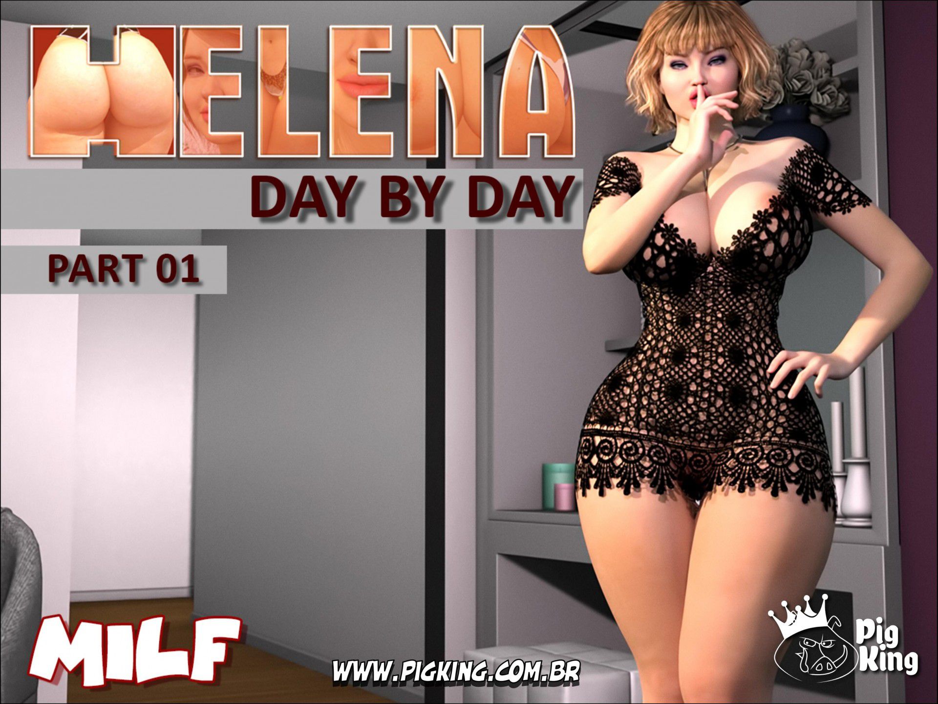 Pigking helena day by day 3d porn comic