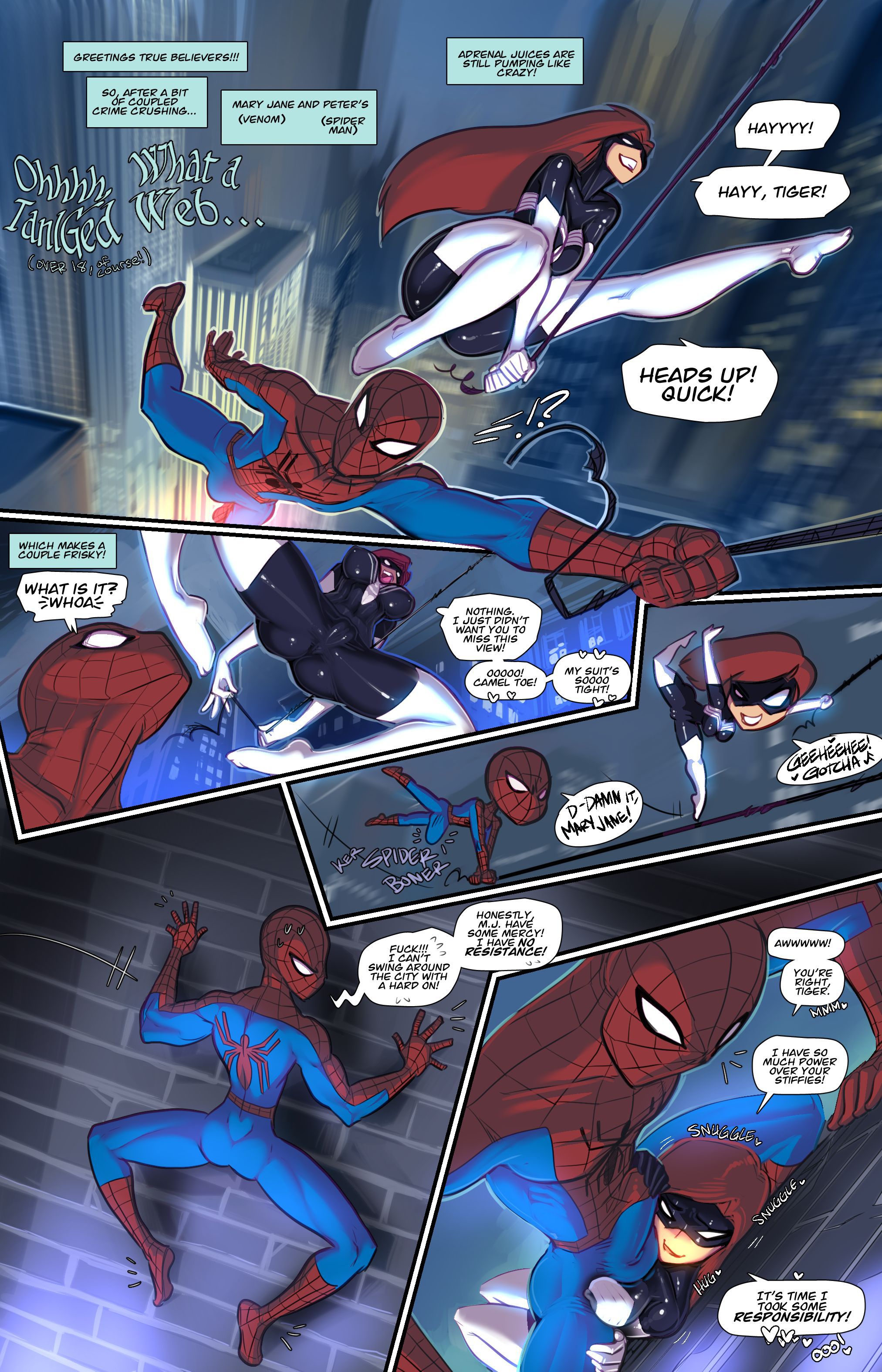 Spider man tangled web porn comic