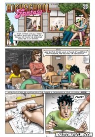 School Cartoon Porn Comics - High School Fantasy [AdultComicsClub] Porn Comic | AllPornComic