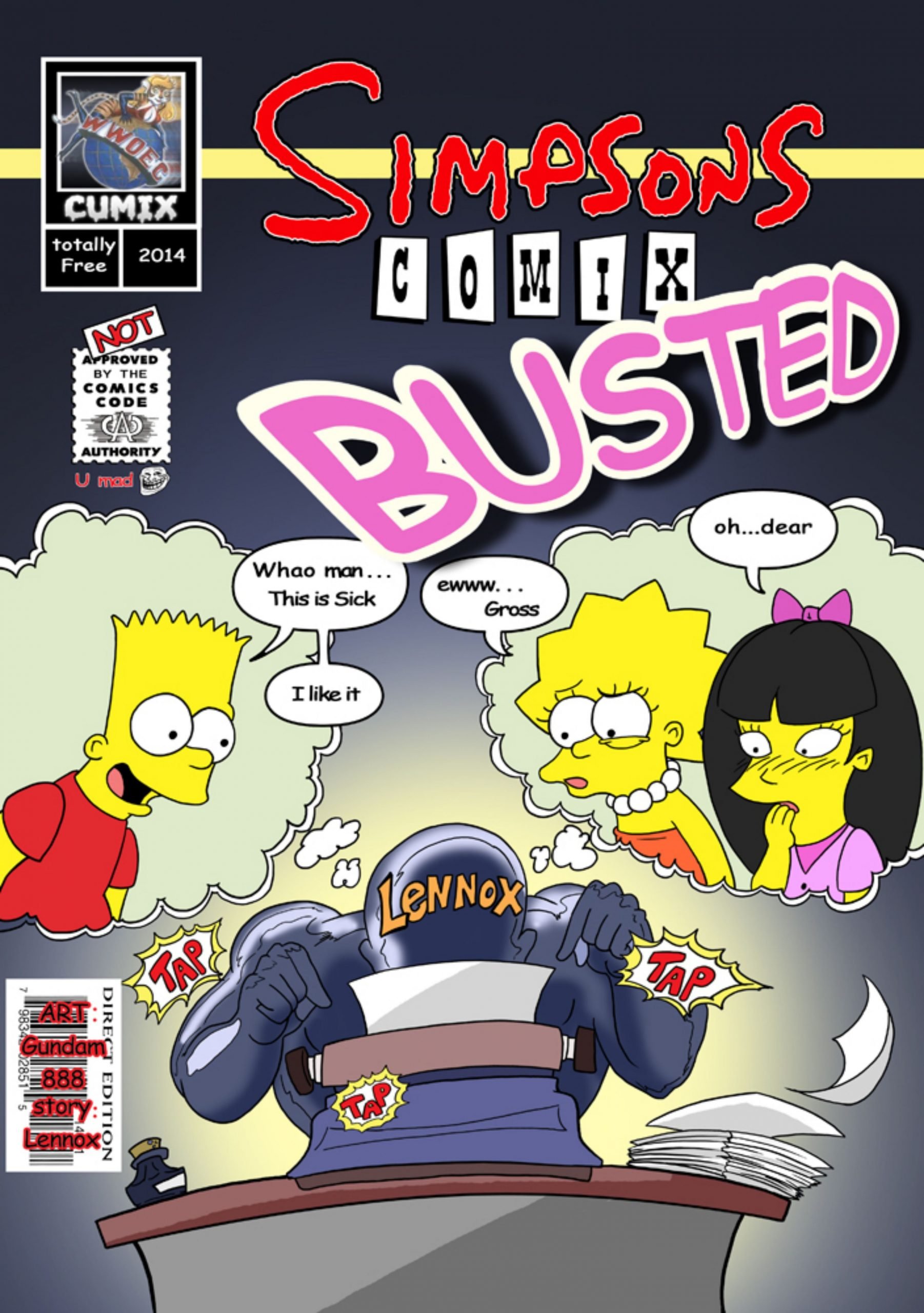 1802px x 2560px - Busted (The Simpsons) [Gundam888] Porn Comic - AllPornComic