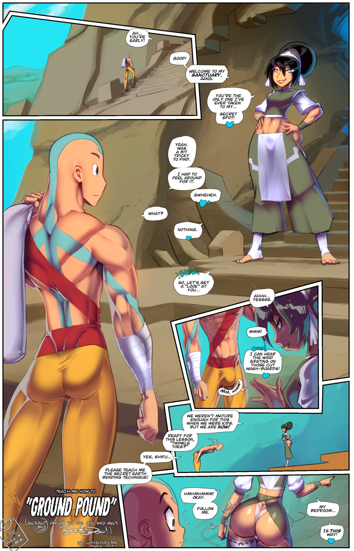 Aang and toph porn