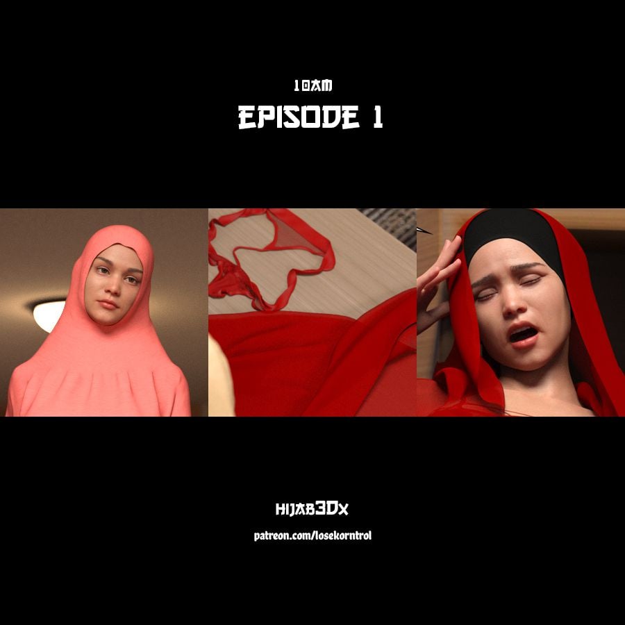 10 AM LoseKorntrol, Hijab 3DX Porn Comic
