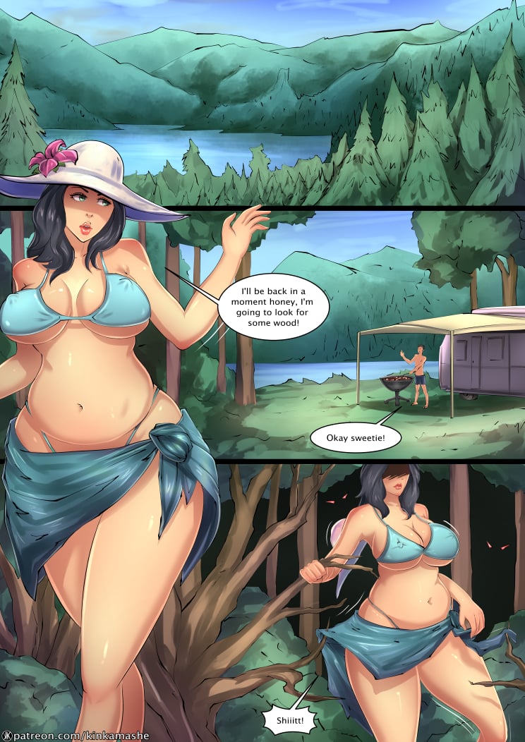 Wife in the Woods Kinkamashe Porn Comic picture