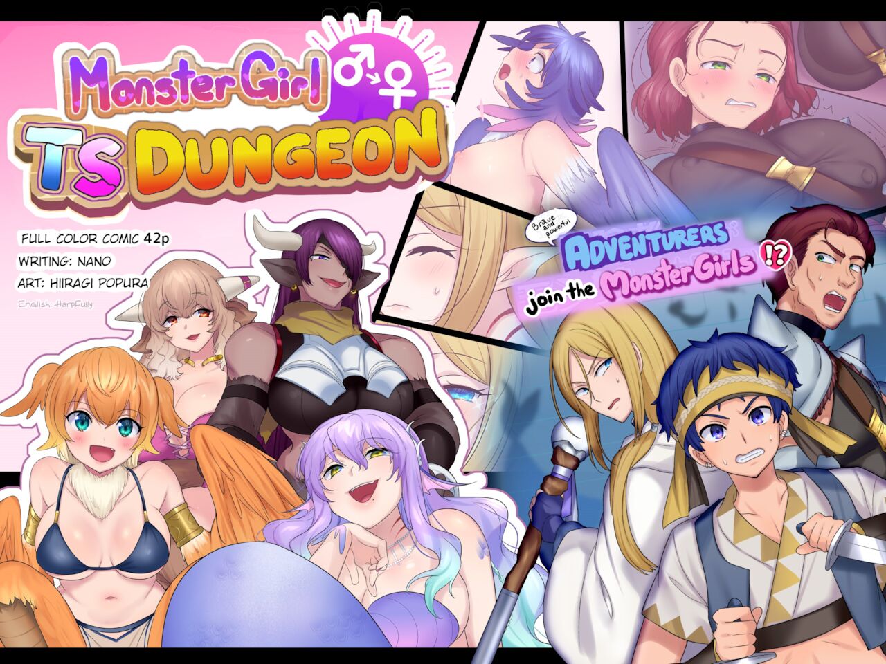 1280px x 960px - Monster Girl TS Dungeon [Hiiragi Popura, Nano] Porn Comic - AllPornComic