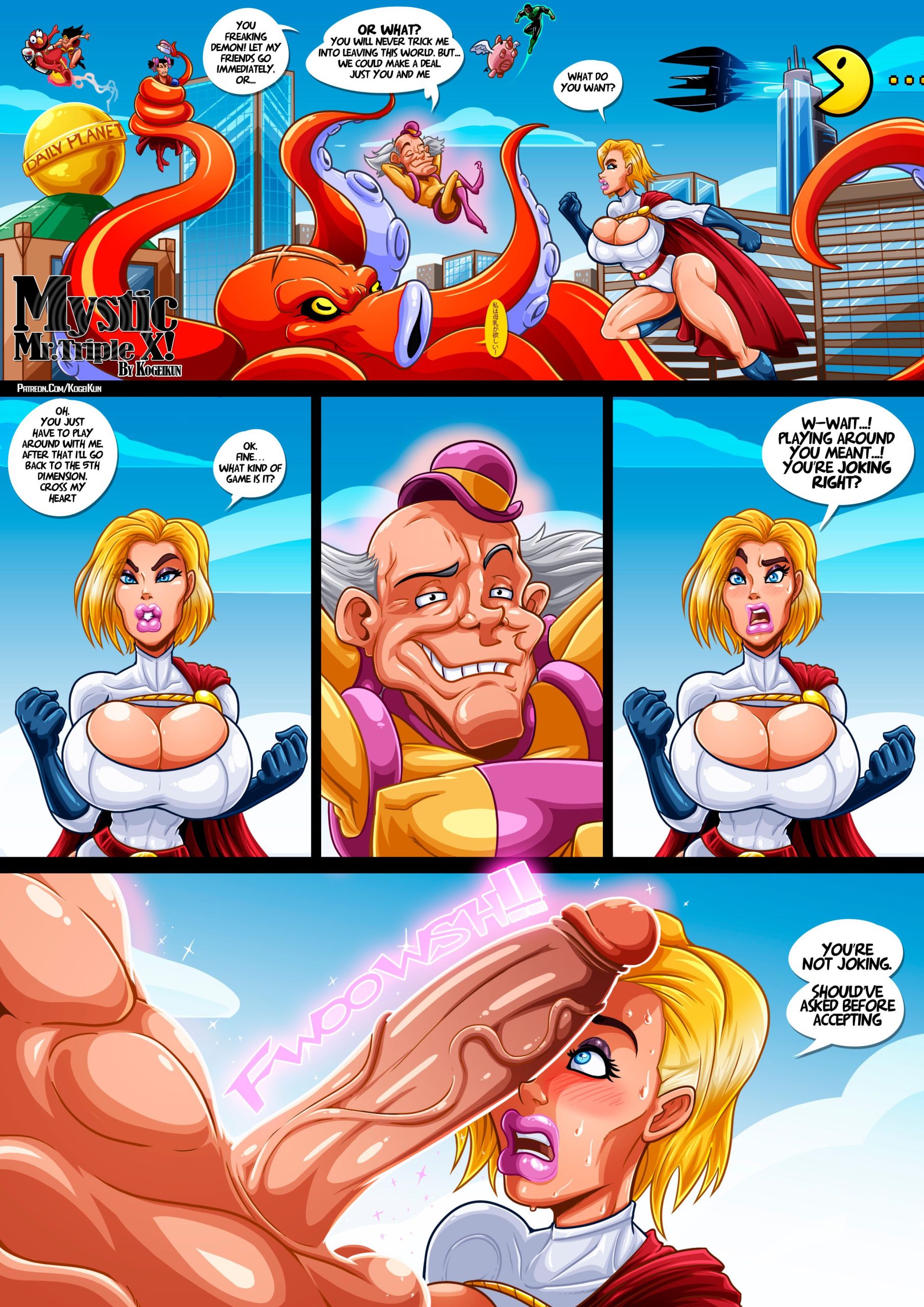 Mxyzptlk and powergirl comic porno