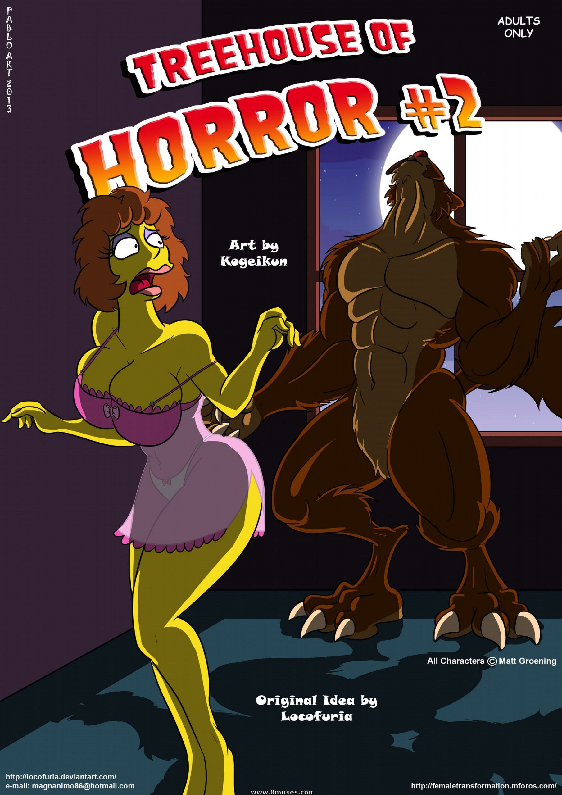 Simpsons treehouse of horro porn comics