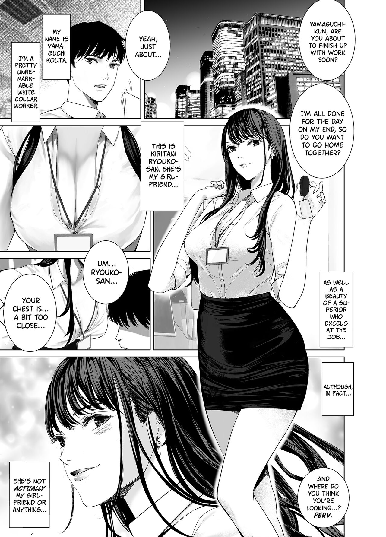 How a Dull Office Worker Became One with His Hottie Superior Shida Porn Comic pic pic