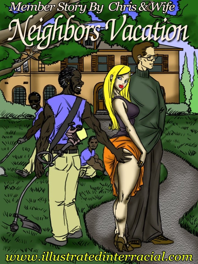 Neighbors Vacation IllustratedInterracial Porn Comic pic
