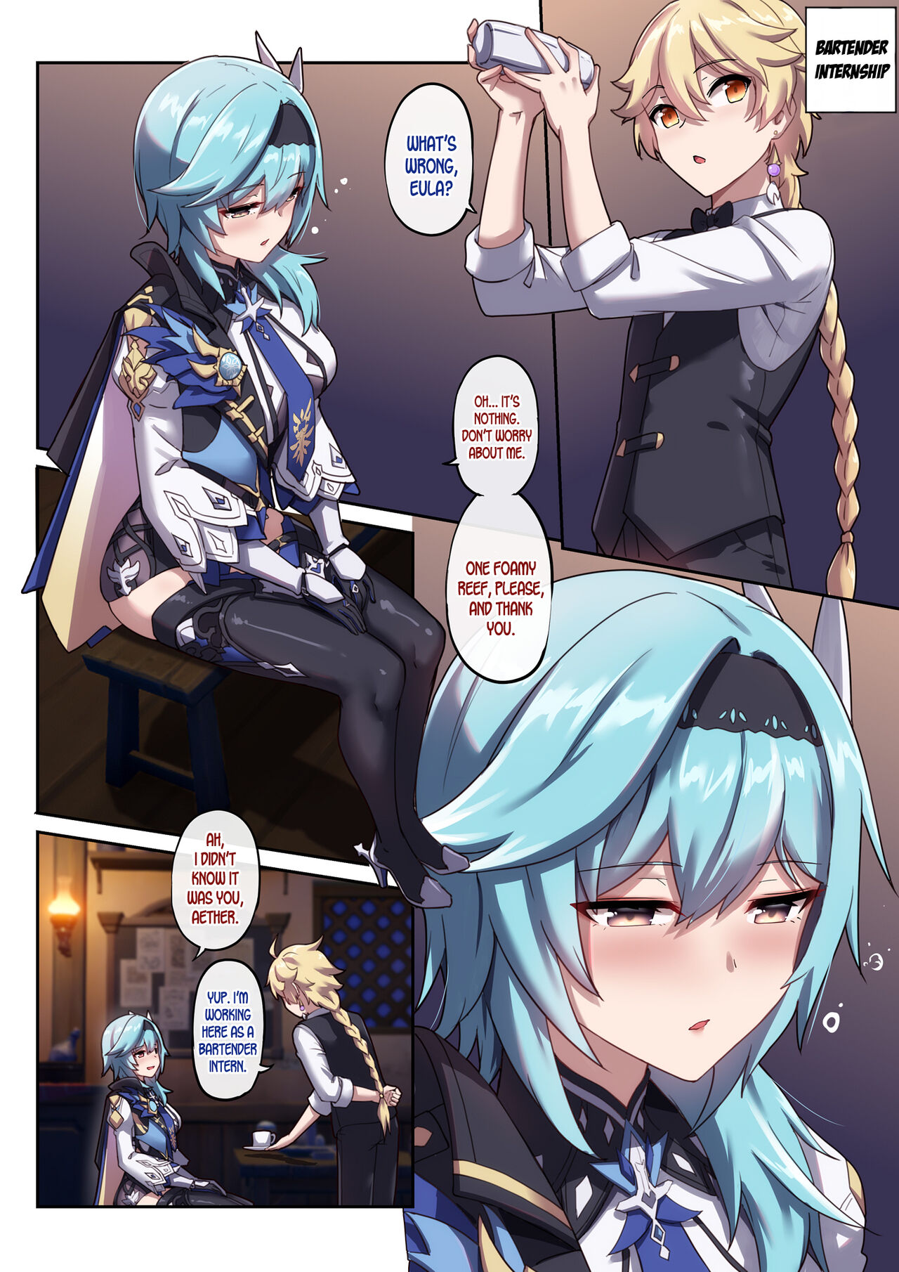 Genshin impact aether hentai comic