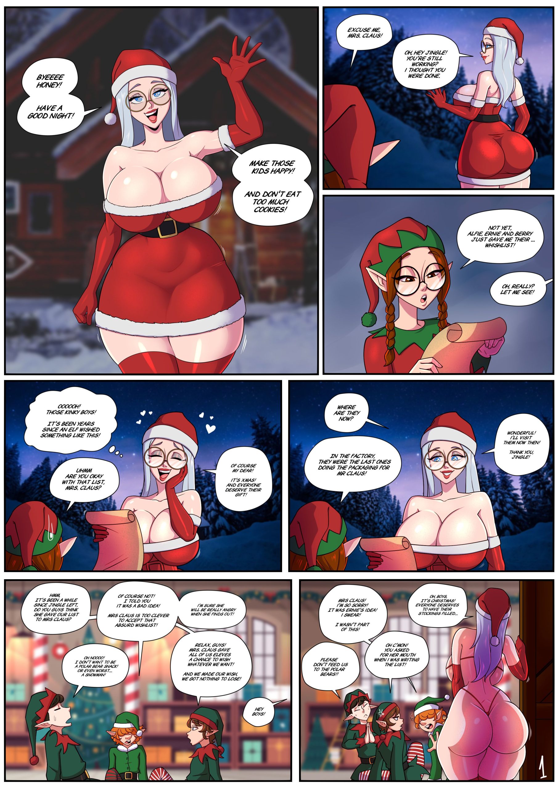 Santa claus porn comics