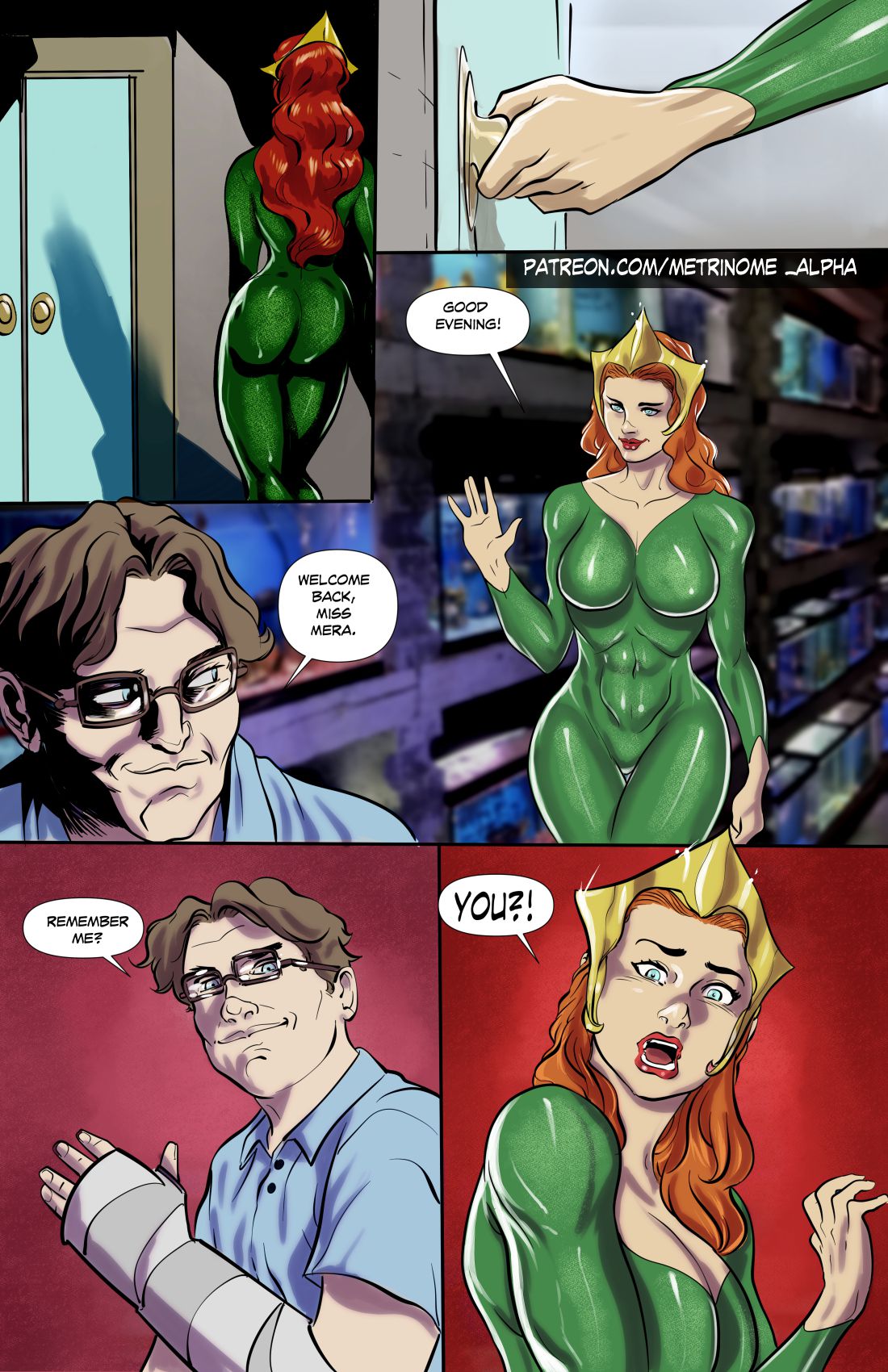 Mera Gets Blackmailed (Justice League) [Metrinome] Porn Comic - AllPornComic
