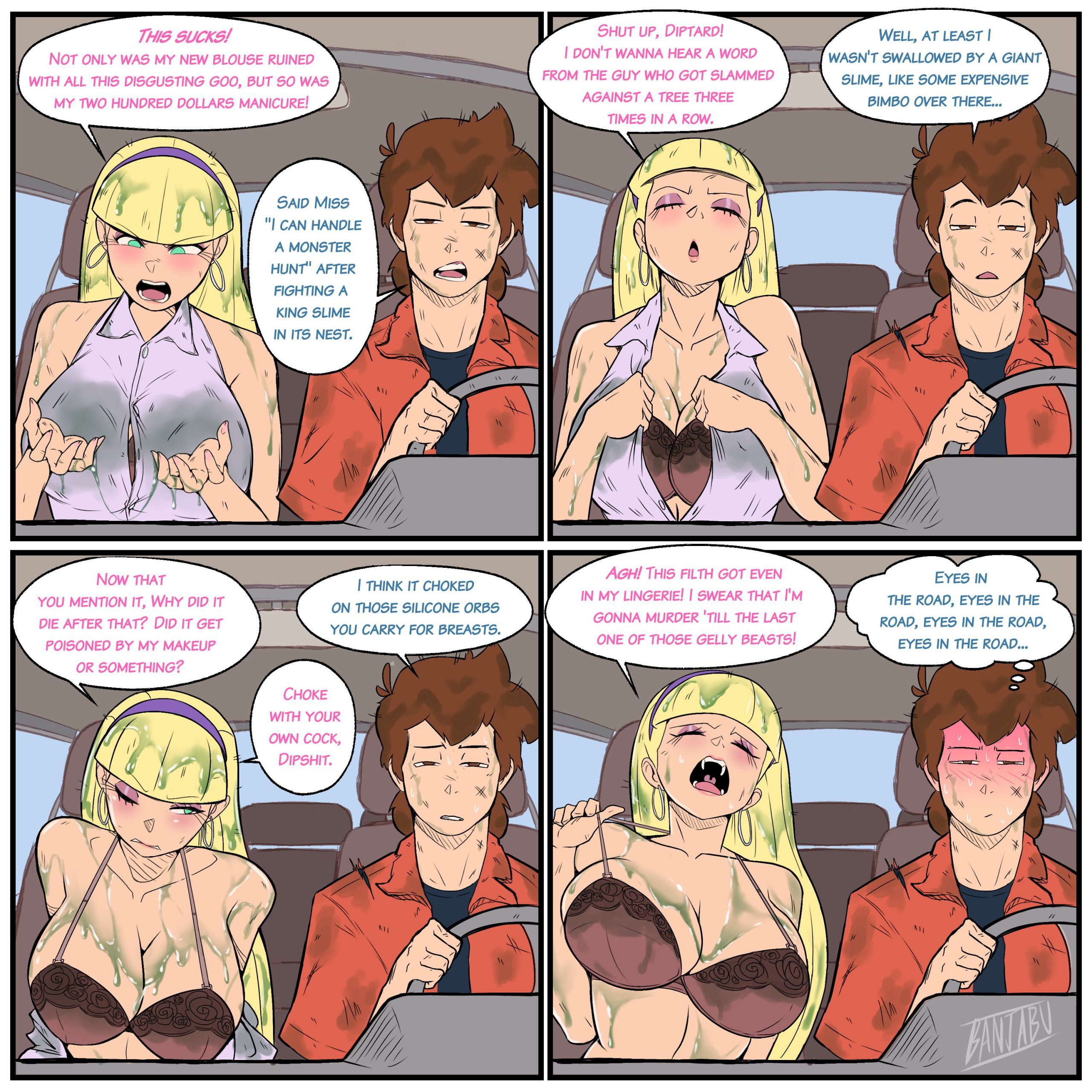 Car quarrel porn comic