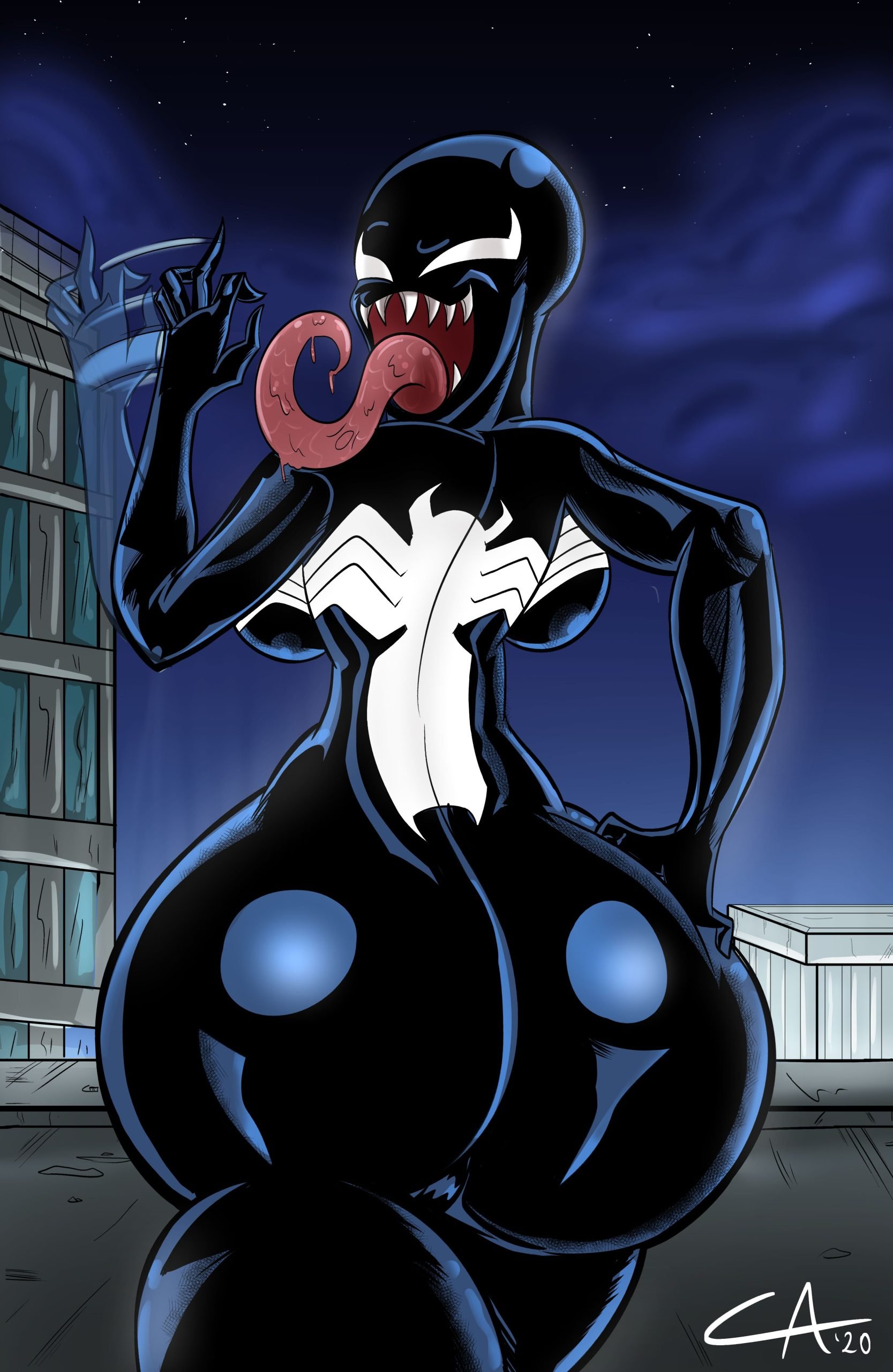 Extra Thicc Venom (Spider-Man) Ameizing Lewds Porn Comic photo image