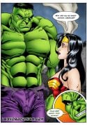 Wonder Woman versus the Incredibly Horny Hulk! (Marvel vs DC) [Leandro Comics]