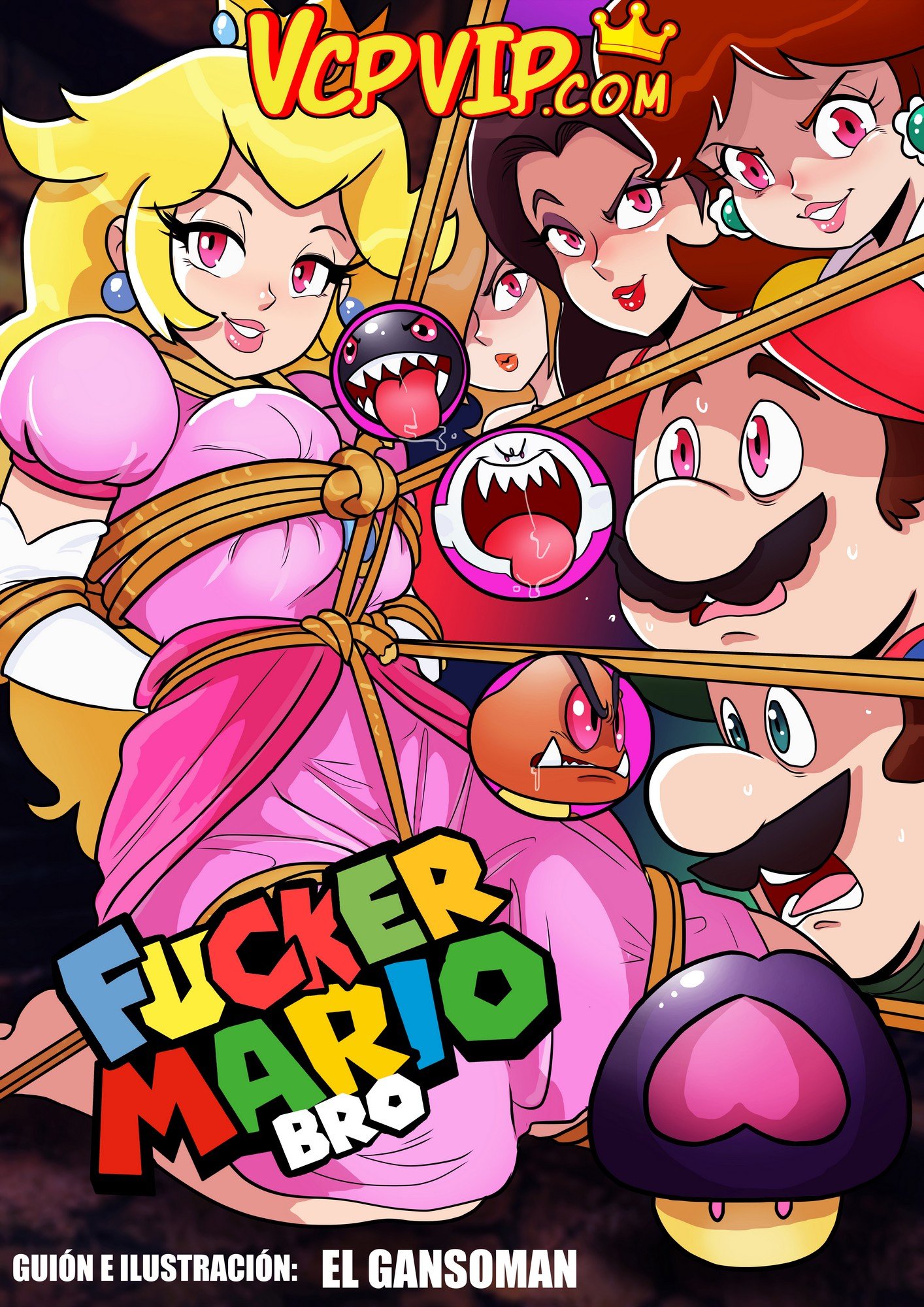 Mario Lesbian Porn Comics - Fucker Mario Bro (Mario Series) [Gansoman] Porn Comic - AllPornComic