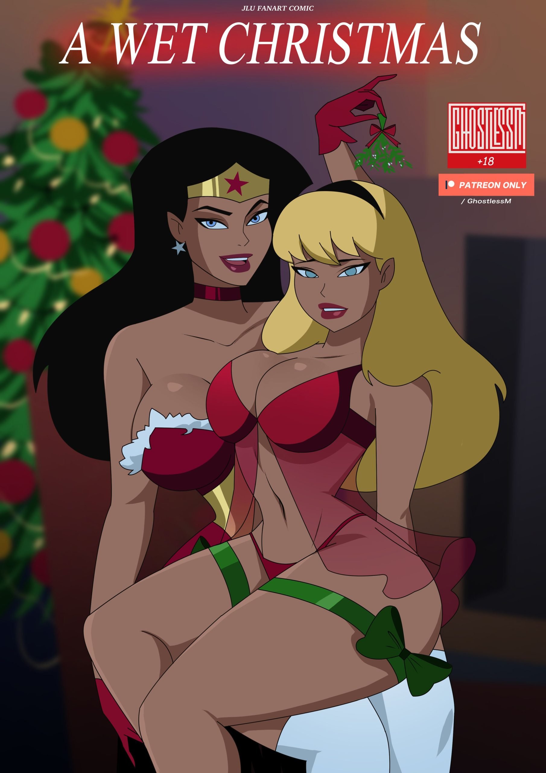 A Wet Christmas (Justice League) GhostlessM Porn Comic image