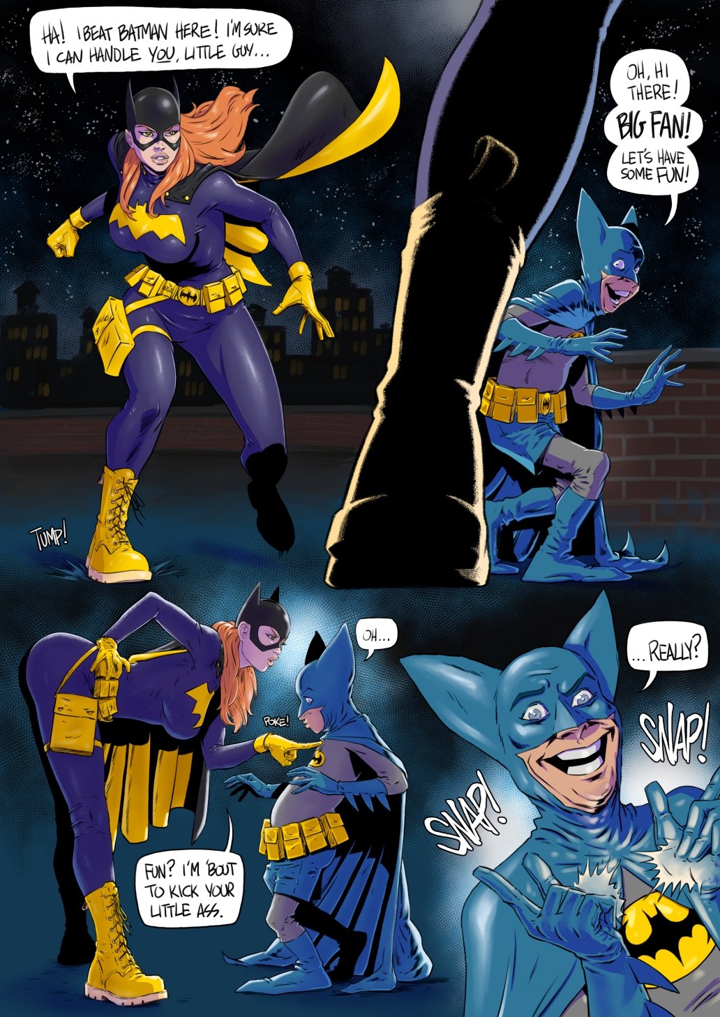 Batgirl comic fuck machine porn