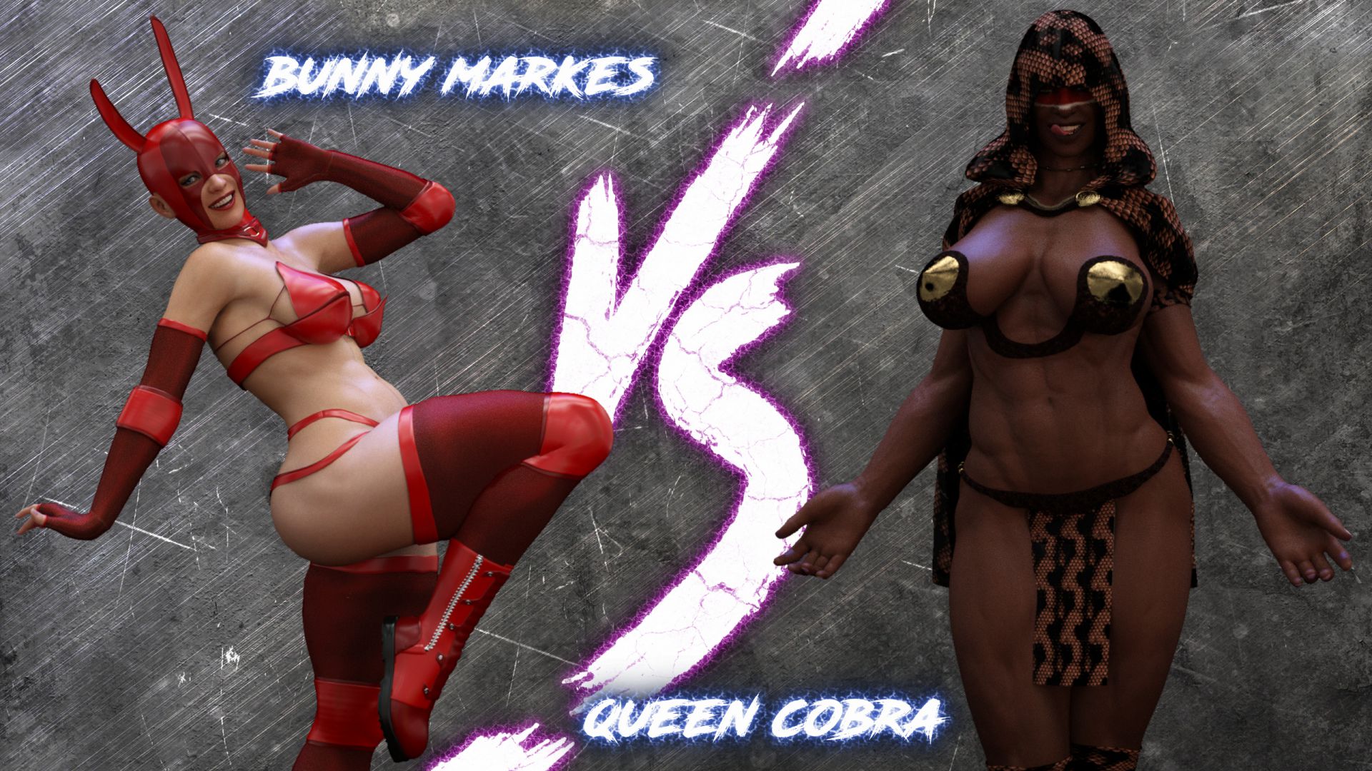 Outside the ring bunny vs queen cobra squarepeg3d porn comics