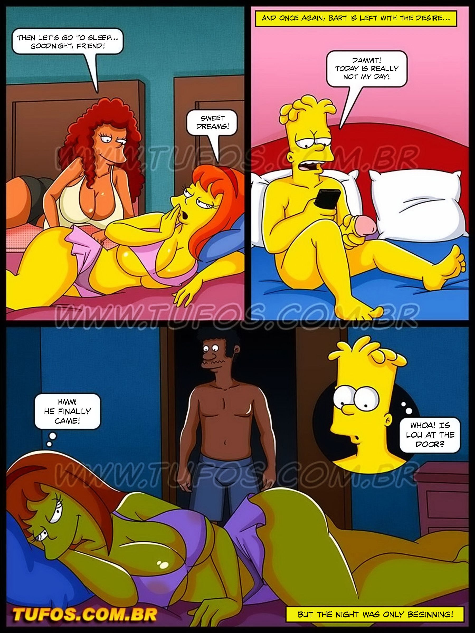 Barts girlfriend the simpsons porn comic
