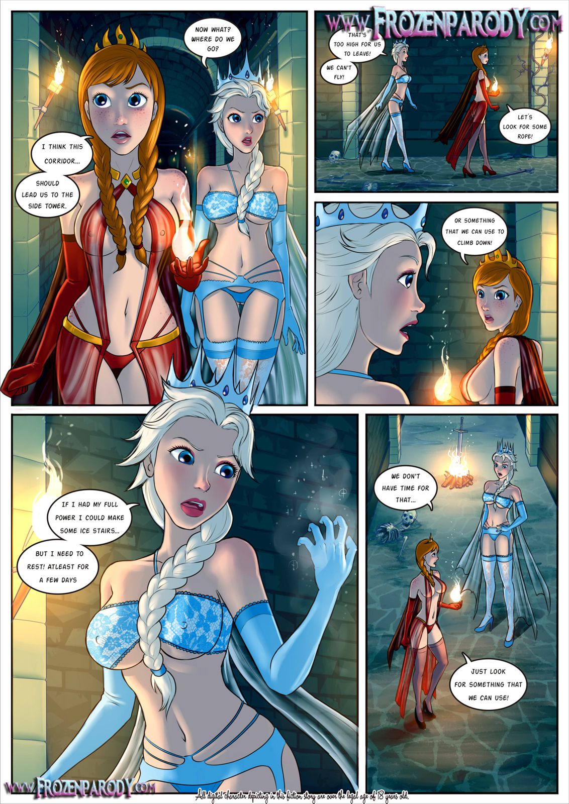 Elsa and anna porn comics