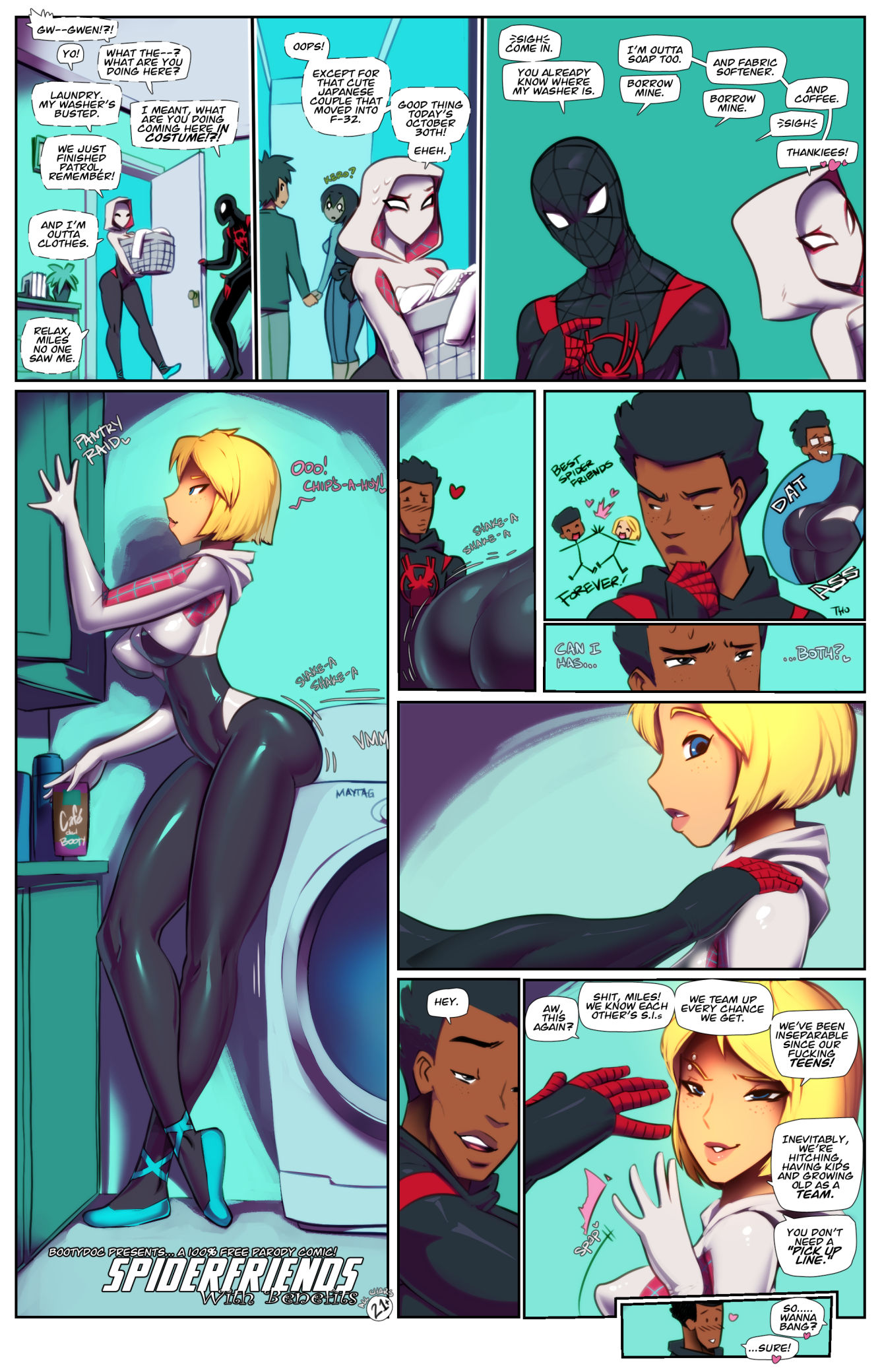 Spider gwen and miles porn comic