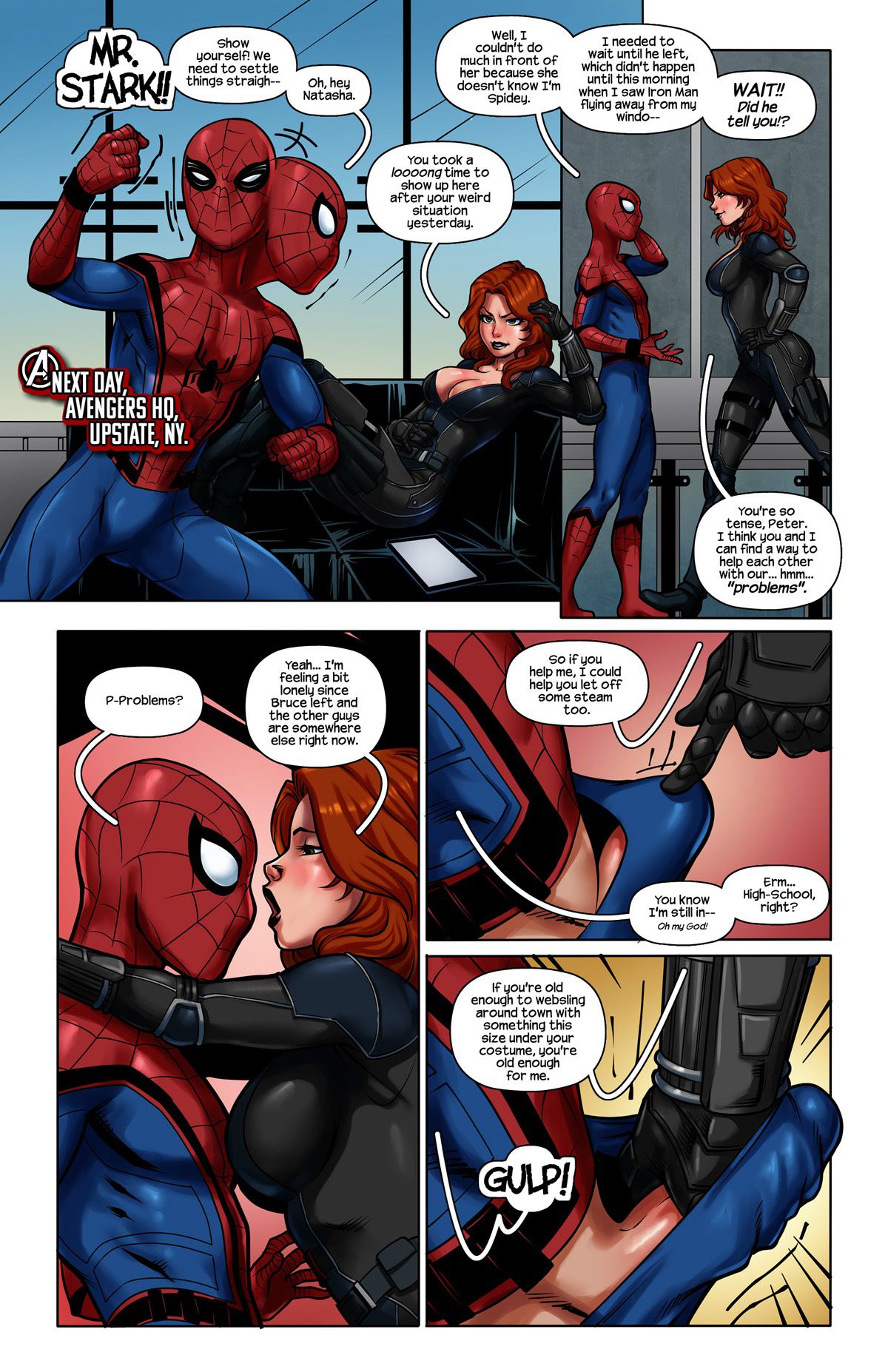 Spider man civil war porn comic