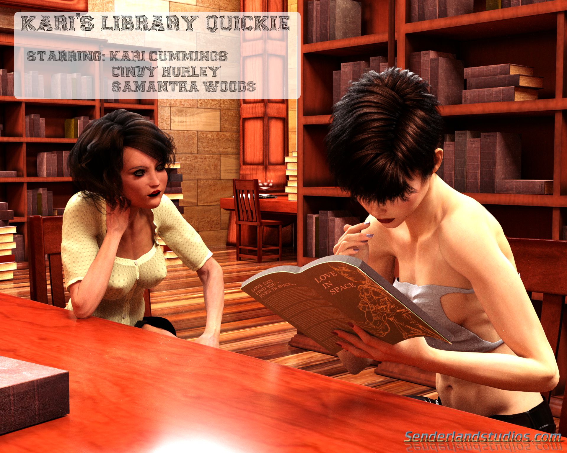 1 . Kari's Library Quickie - Chapter 1 [Senderland Studios]