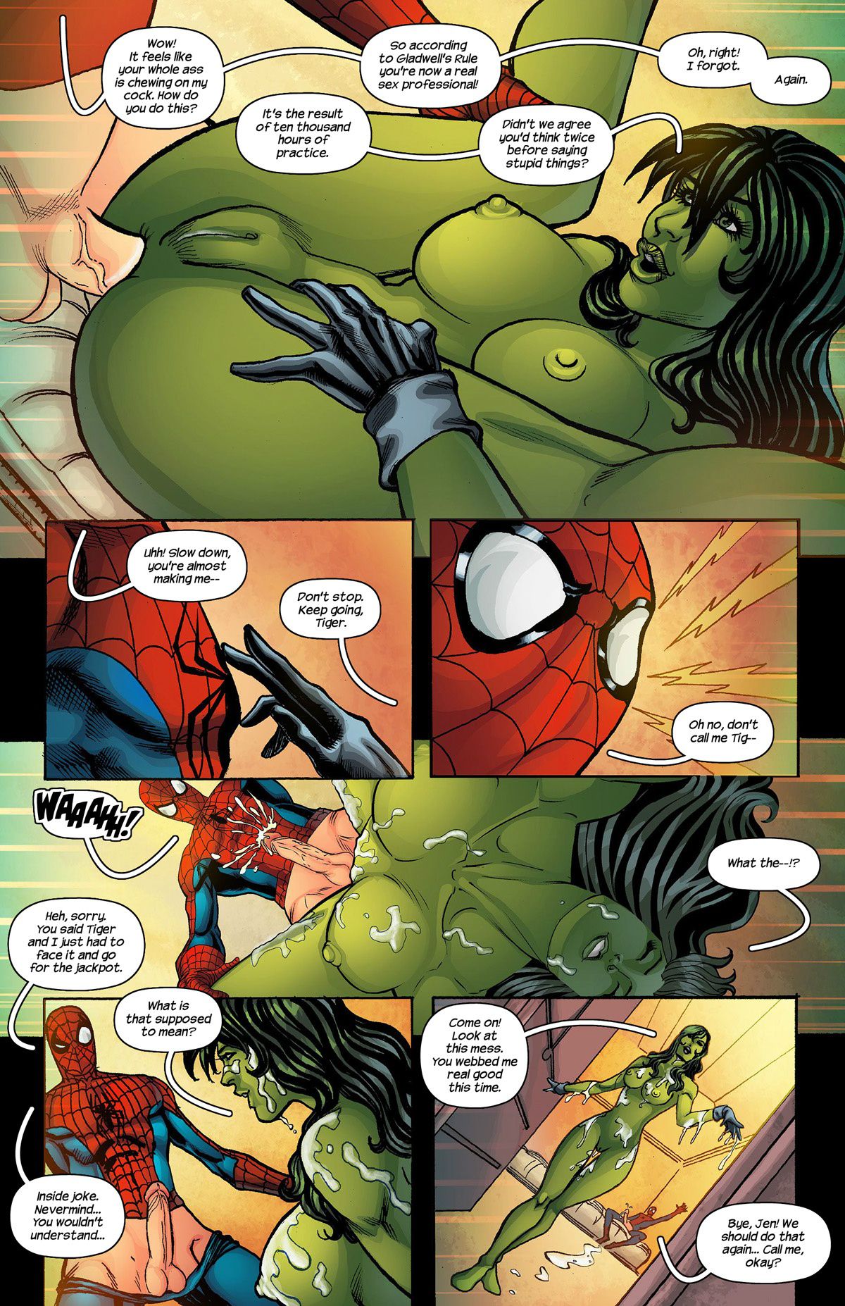 Spider woman and hulk porn comic