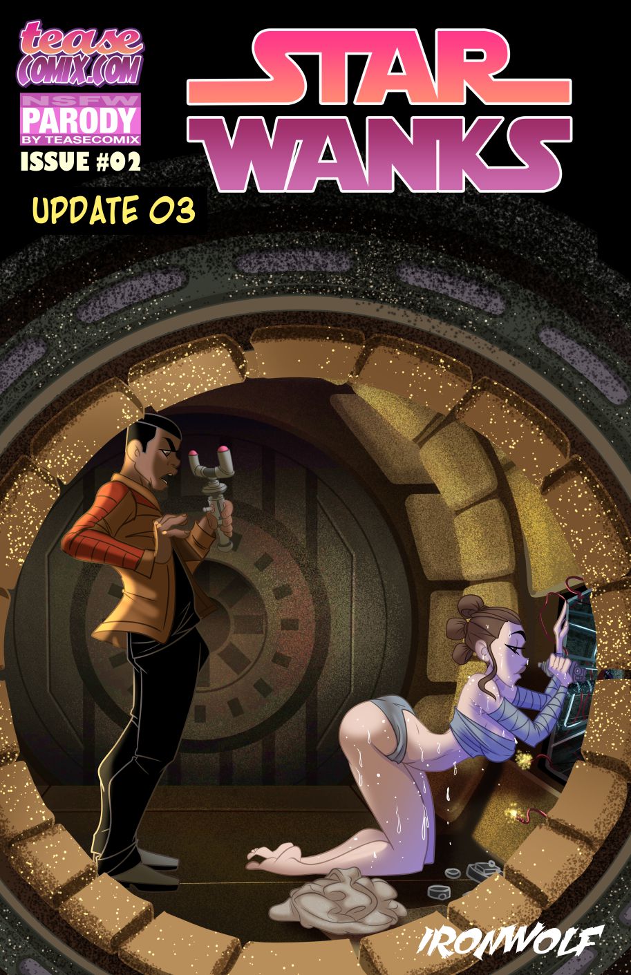 Star Wanks (Star Wars) [Tease Comix] - 0.2 . Star Wanks - (Star Wars)  [Tease Comix] - AllPornComic