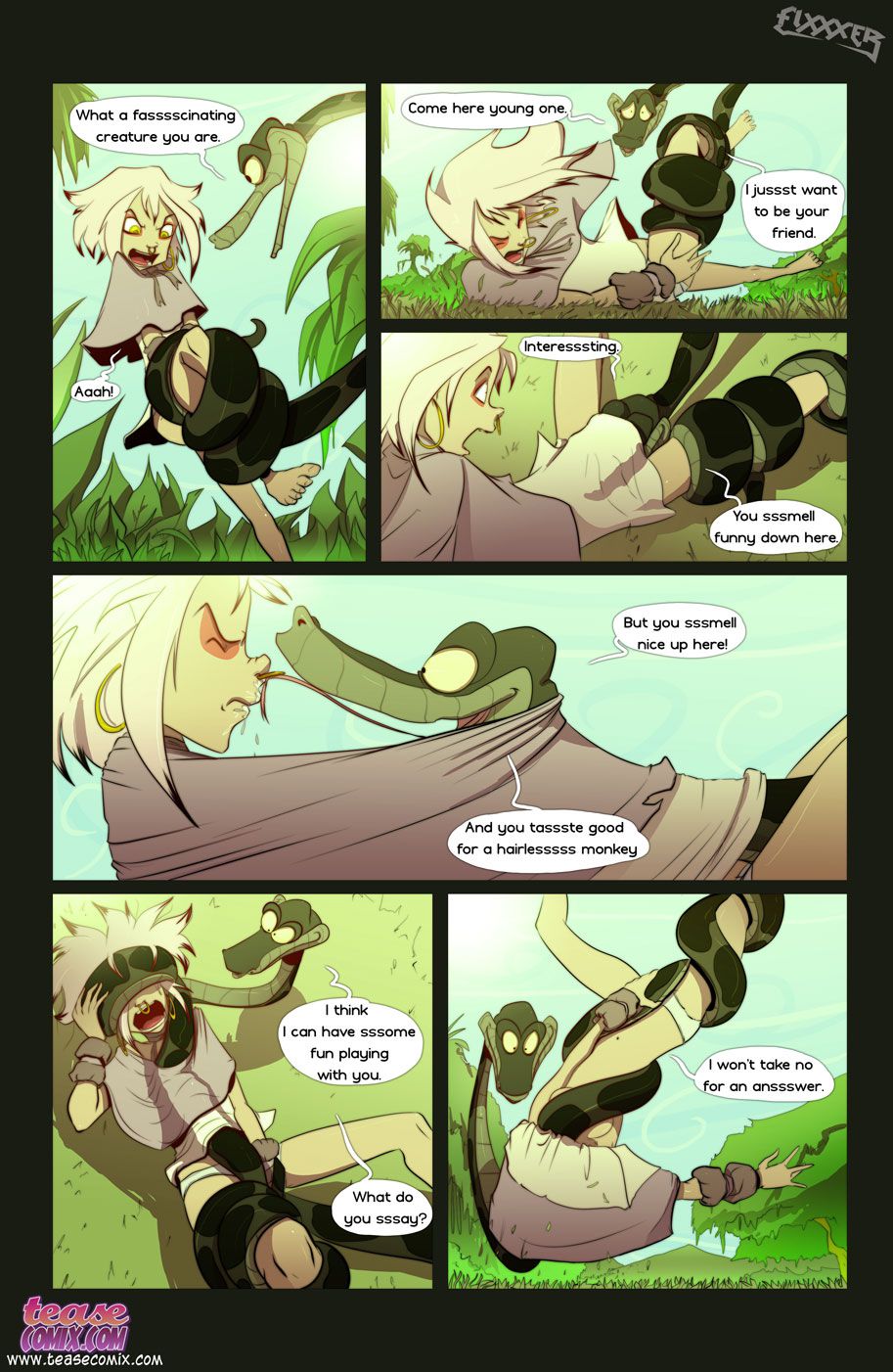 Serpent Porn Comics - Of The Snake And The Girl [Tease Comix] - 1 . Of The Snake And The Girl -  Chapter 1 [Tease Comix] - AllPornComic