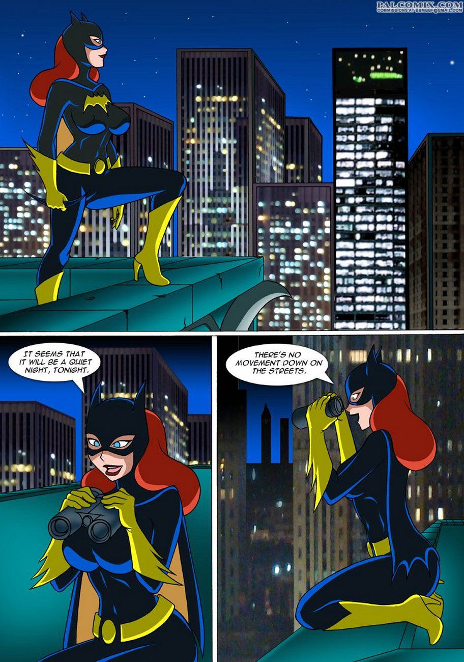 Batgirl and catwoman quiet night porn comic