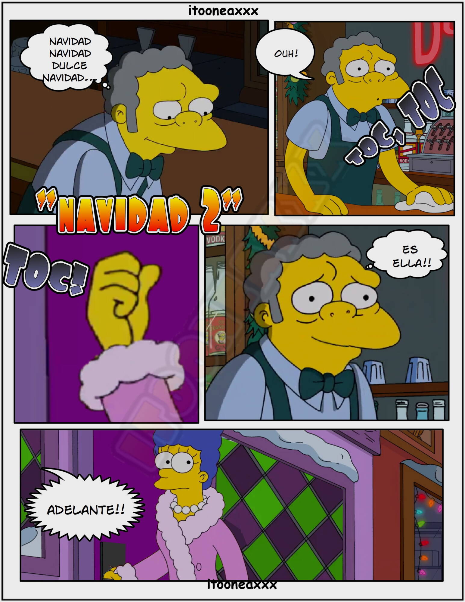 Sexy Xmas Cartoons - Simpsons Comics [IToonEAXXX] - 5.2 [Spanish] Sexy Christmas 2 - AllPornComic