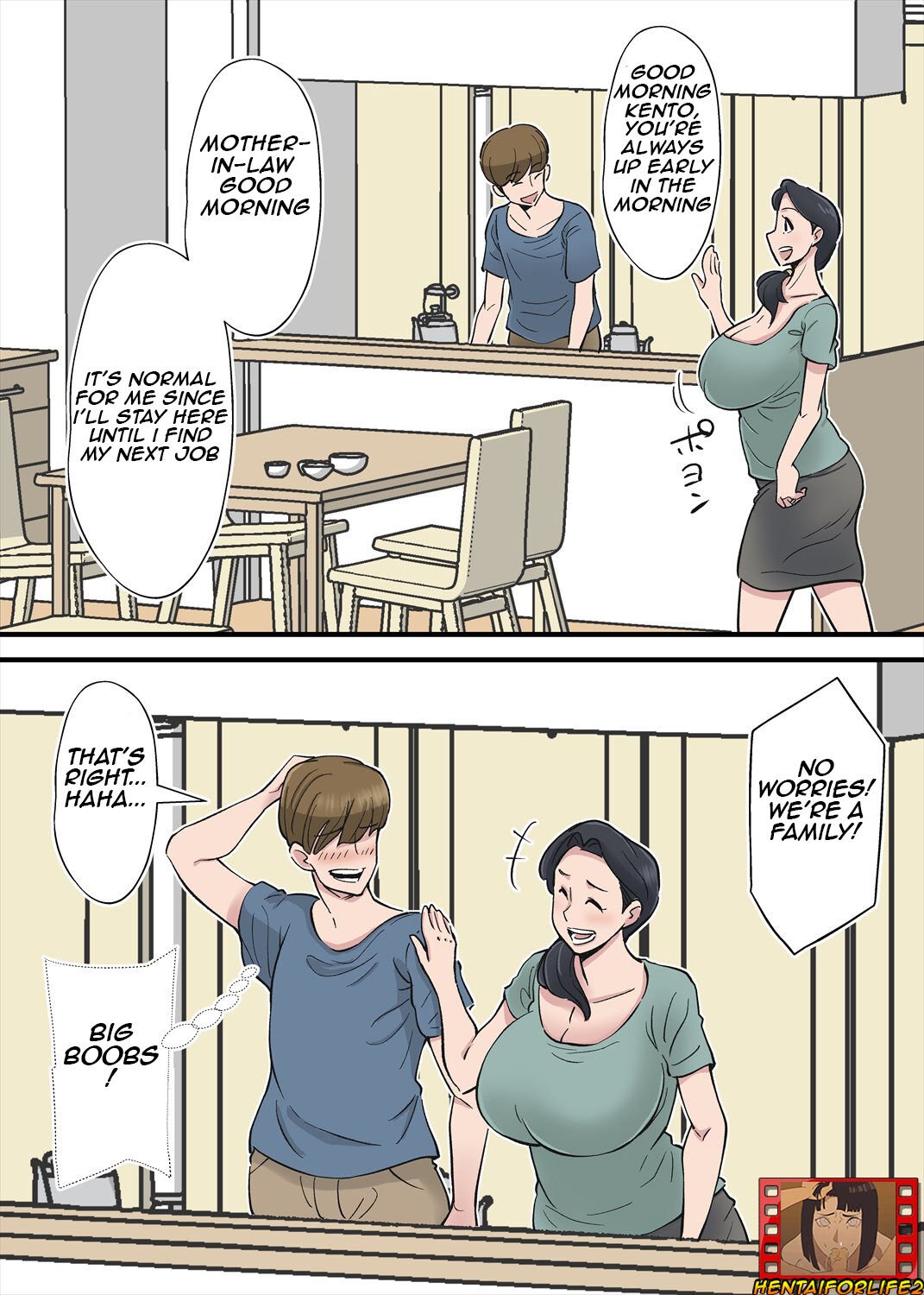 I want to cuckcold my wife with mother-in-laws big breasts [Nobishiro]