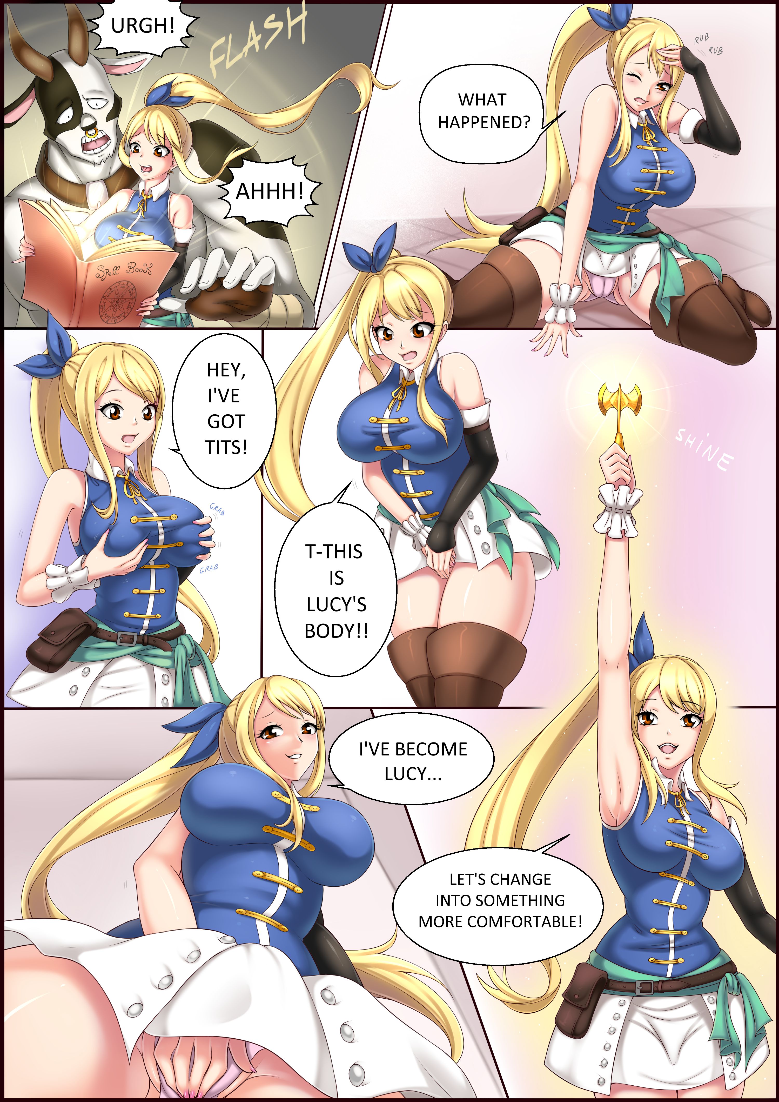 Tauros Porn Comic - Lucy gets swapped with Taurus (Fairy Tail) [TSFSingularity] - 1 . Lucy gets  swapped with Taurus - Chapter 1 (Fairy Tail) [TSFSingularity] - AllPornComic