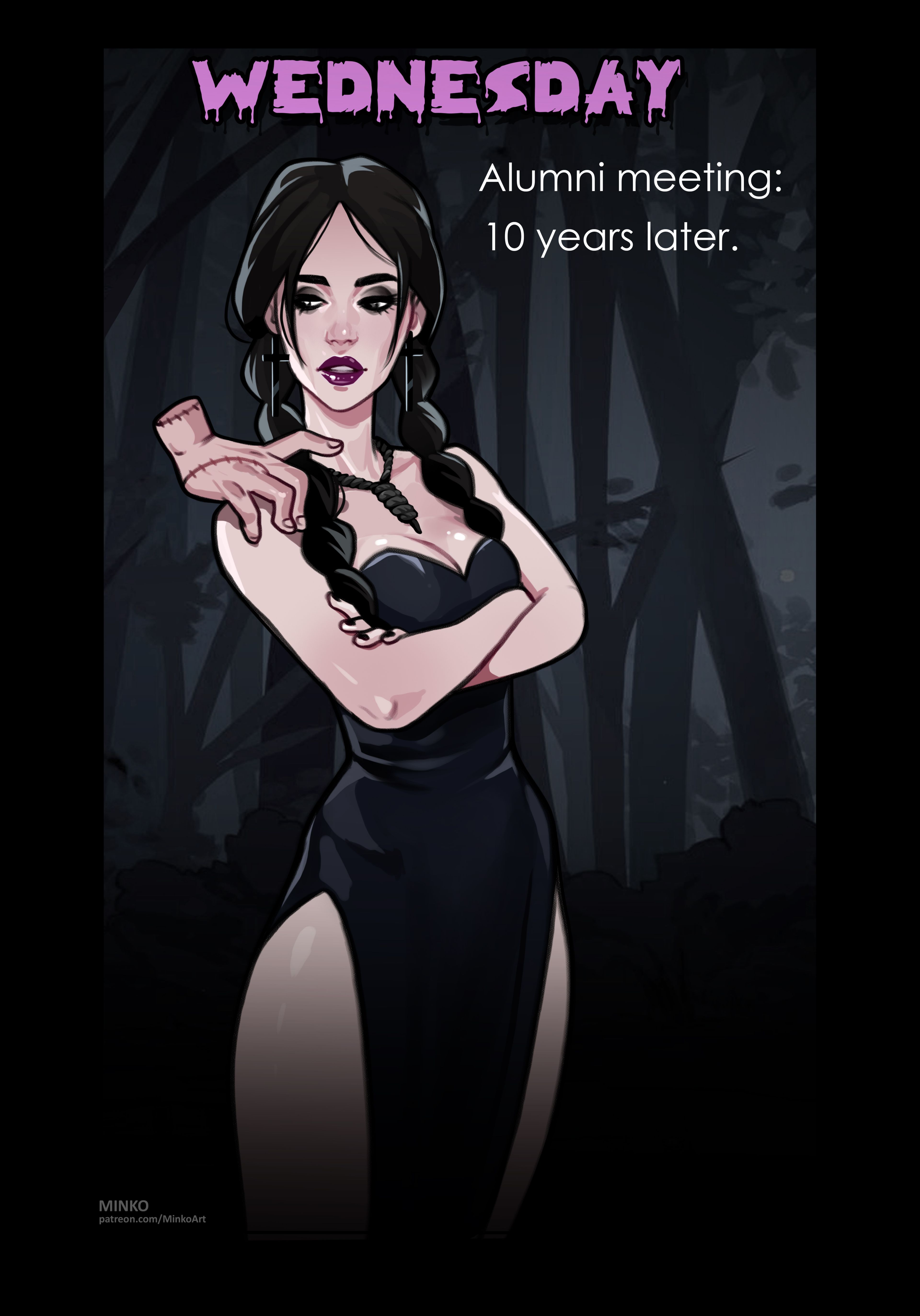 3840px x 5492px - Alumni meeting: 10 years later (Wednesday , Addams Family) [Olena Minko] -  1 . Alumni meeting: 10 years later - Chapter 1 (Wednesday , Addams Family)  [Olena Minko] - AllPornComic